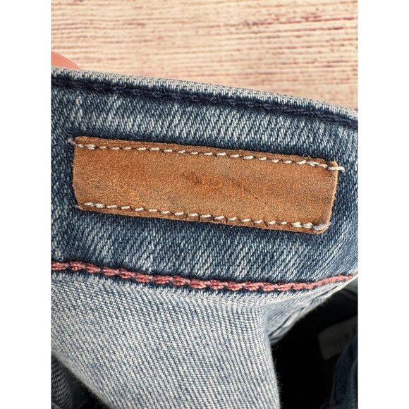 Pilcro The Icon Flare High Rise Jeans Men's Size 26 Blue Medium Wash Denim - Picture 7 of 13